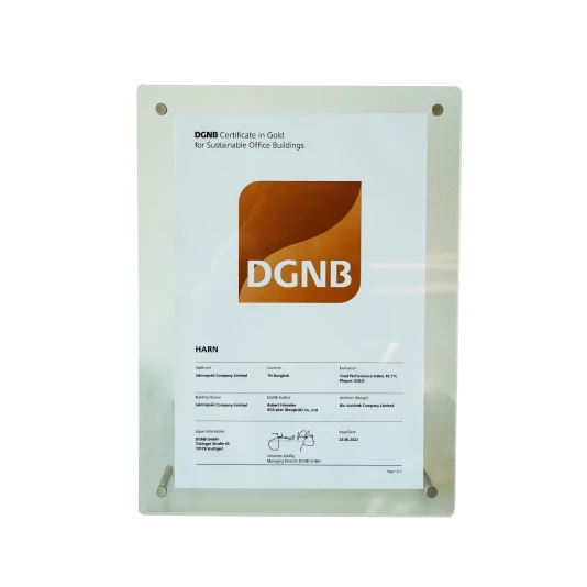 DGNB Certificate in Gold for Sustainable Office Buildings
